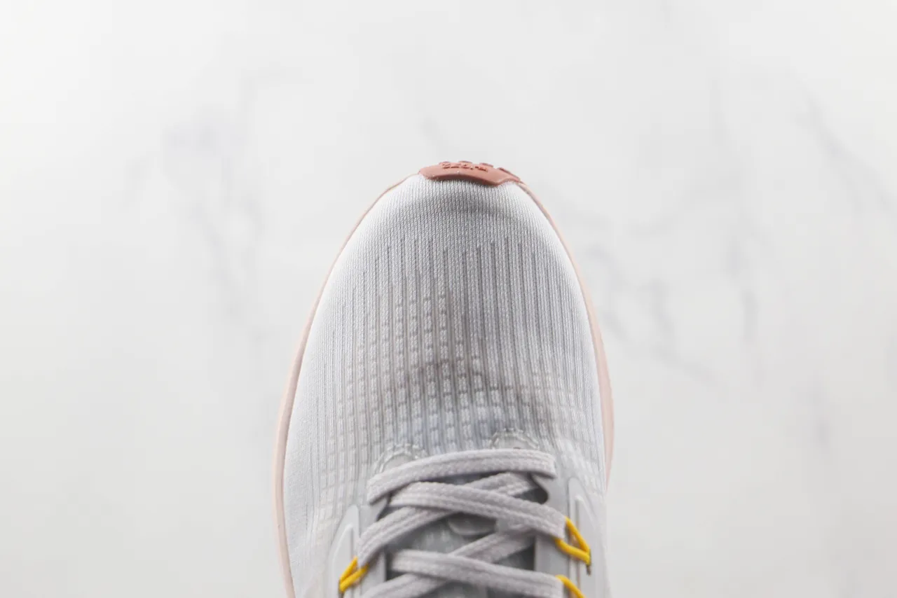 Nike Air Zoom Pegasus Gray Pink Engineered Knit Upper Wide Platform Midsole Running Shoes 6