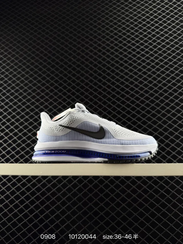 Nike Air Zoom White Blue Running Shoes 7