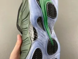Nike Verde Militar Preto Moldado Uma Peça Superior Textura Acanalada Tênis Lifestyle 9