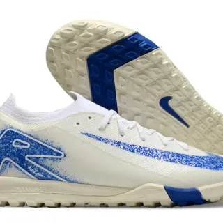 حذاء كرة القدم Turf Nike بيج أزرق low-cut أعلى محبوك تداخل جرافيك
