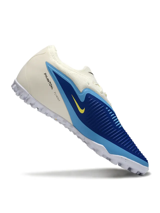 Nike بني أزرق أحذية كرة القدم المنخفضة القطع المصنوعة من مواد اصطناعية مع طبقة السلة للعشب 2