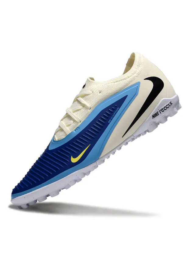 Nike بني أزرق أحذية كرة القدم المنخفضة القطع المصنوعة من مواد اصطناعية مع طبقة السلة للعشب 3