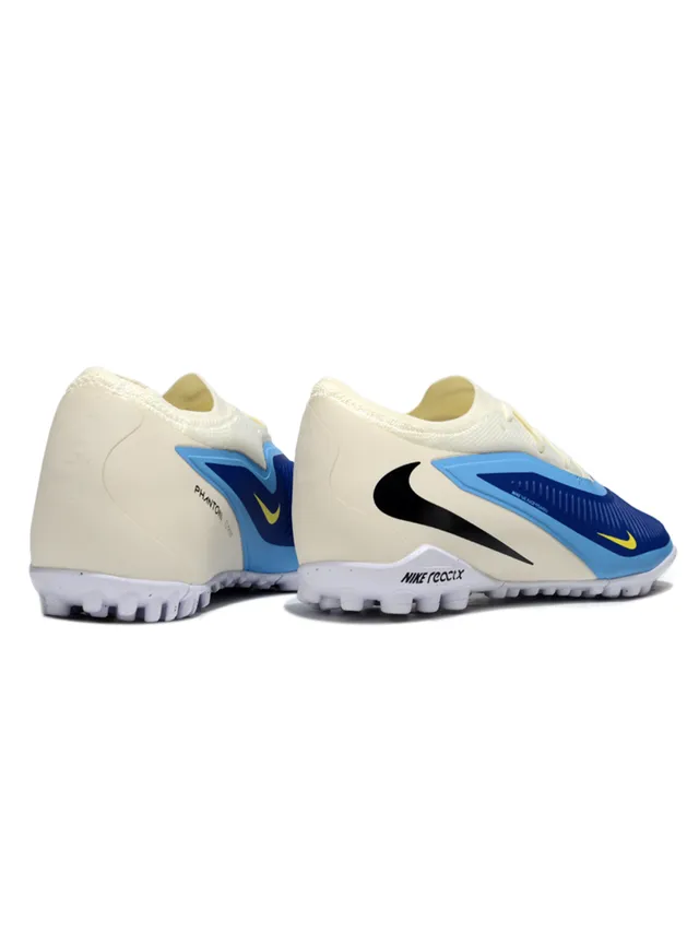 Nike بني أزرق أحذية كرة القدم المنخفضة القطع المصنوعة من مواد اصطناعية مع طبقة السلة للعشب 5