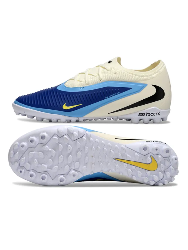 Nike بني أزرق أحذية كرة القدم المنخفضة القطع المصنوعة من مواد اصطناعية مع طبقة السلة للعشب 6