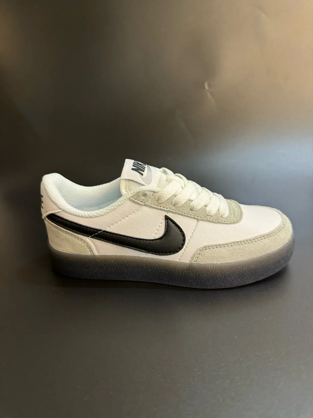 Nike Beige Blue Low-Top Suede-Leather Panelled Lifestyle Sneakers 14