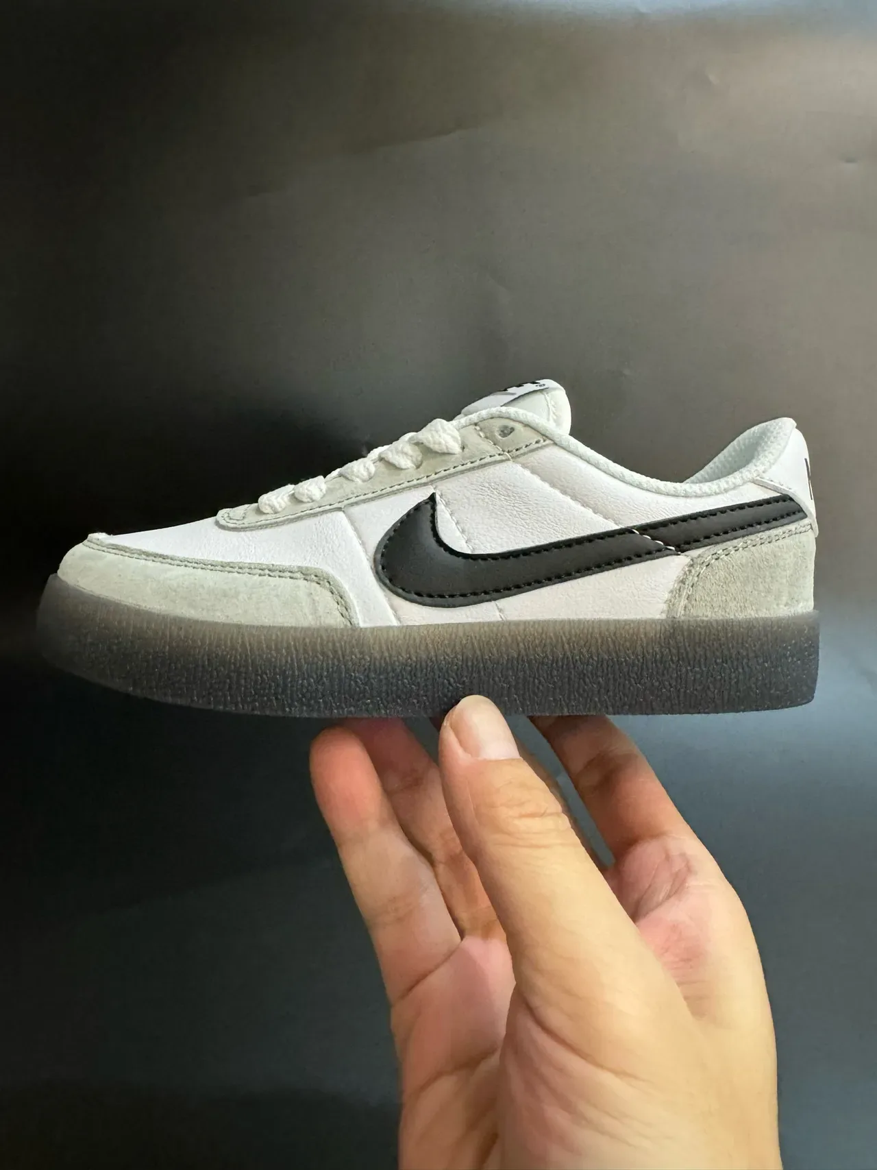 Nike Beige Blue Low-Top Suede-Leather Panelled Lifestyle Sneakers 18