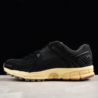 Nike negros y beige de malla y sintético con overlay de jaula con costillas zapatillas de running