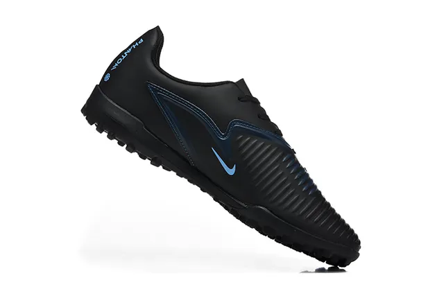 Nike Noir Bleu Synthétique Supérieur Basse Coupe Silhouette Turf Chaussures de Football 5