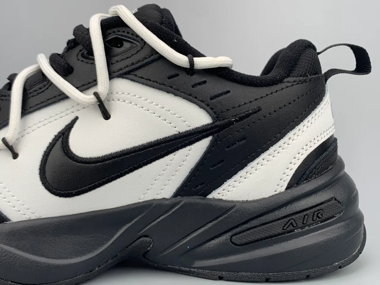 Nike Tênis Lifestyle Preto Branco Camada Sintético E Couro Superior Esculpido Chunky Solado Médio 5