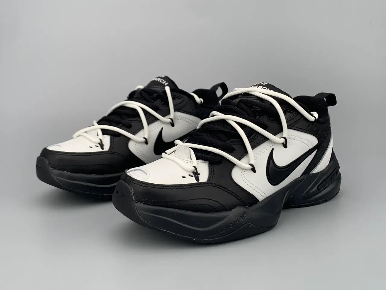 Nike Tênis Lifestyle Preto Branco Camada Sintético E Couro Superior Esculpido Chunky Solado Médio 7