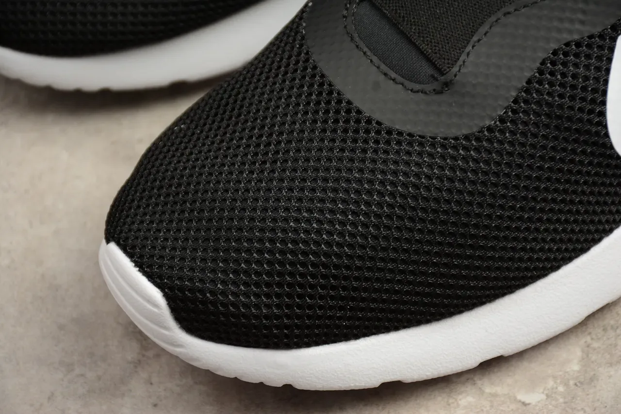 Nike Black White Slip-On Mesh Upper Lifestyle Sneakers 12