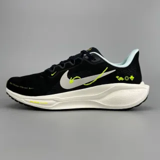 Nike Black Yellow Engineered Mesh Upper Air Zoom Forefoot Unit Running Shoes