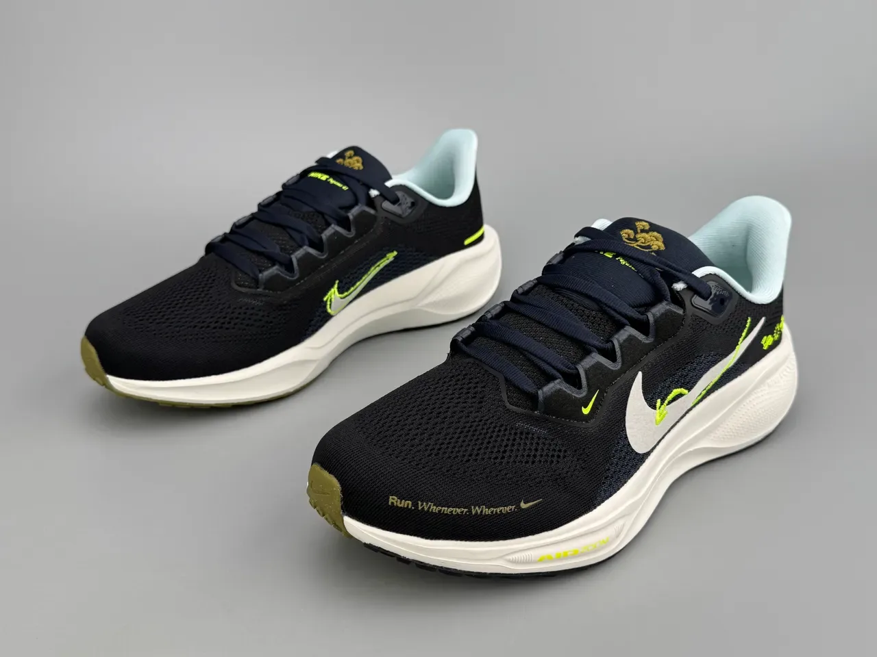 Nike Air Zoom Forefoot Unit noir jaune maillage supérieur ingénierisé chaussures running 5