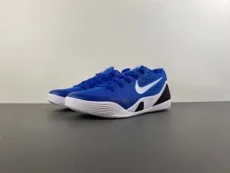 Nike Tênis de Basquete Azul e Preto Low-Top com Upper de Malha Perfurada 10