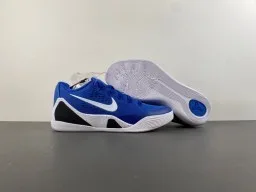 Nike Tênis de Basquete Azul e Preto Low-Top com Upper de Malha Perfurada 12