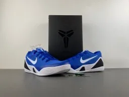 Nike Tênis de Basquete Azul e Preto Low-Top com Upper de Malha Perfurada 13