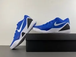 Nike Tênis de Basquete Azul e Preto Low-Top com Upper de Malha Perfurada 14