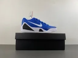Nike Tênis de Basquete Azul e Preto Low-Top com Upper de Malha Perfurada 15