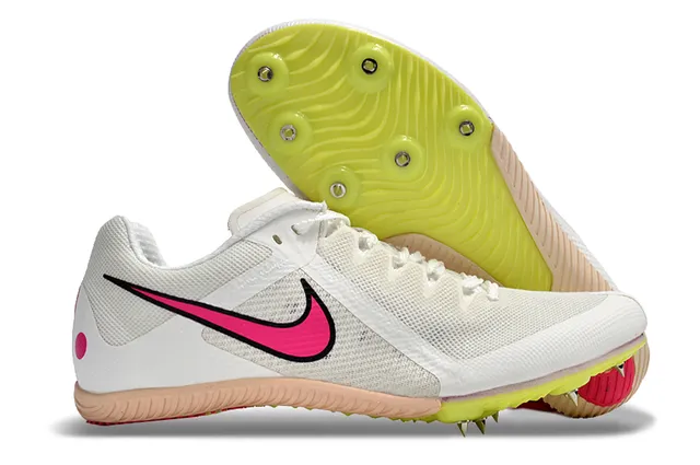 Nike Blue Green Low-Cut Racing Spike Breathable Mesh Upper Running Shoes 6