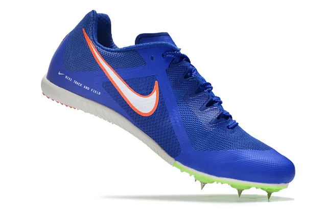 Nike Blue Green Low-Cut Racing Spike Breathable Mesh Upper Running Shoes 9