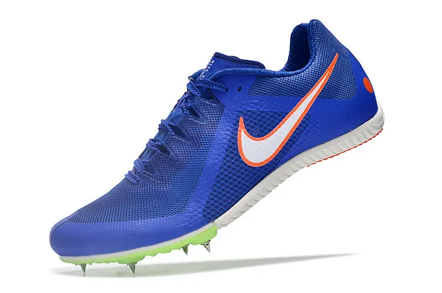 Nike Blue Green Low-Cut Racing Spike Breathable Mesh Upper Running Shoes 10
