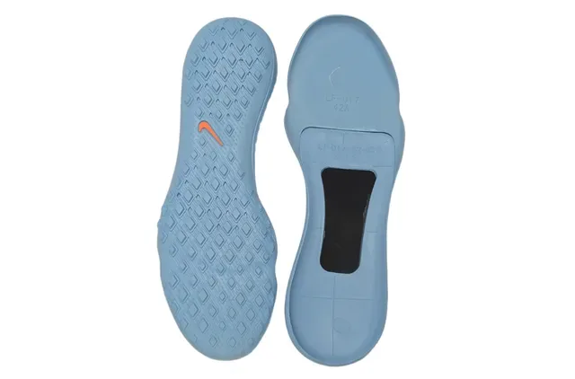 Nike chaussures de football turf avec tige tricotée bleu orange et col chaussette 2