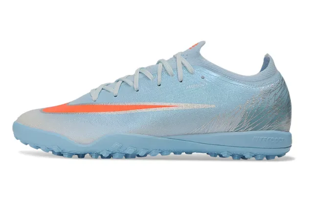 Nike chaussures de football turf avec tige tricotée bleu orange et col chaussette 7