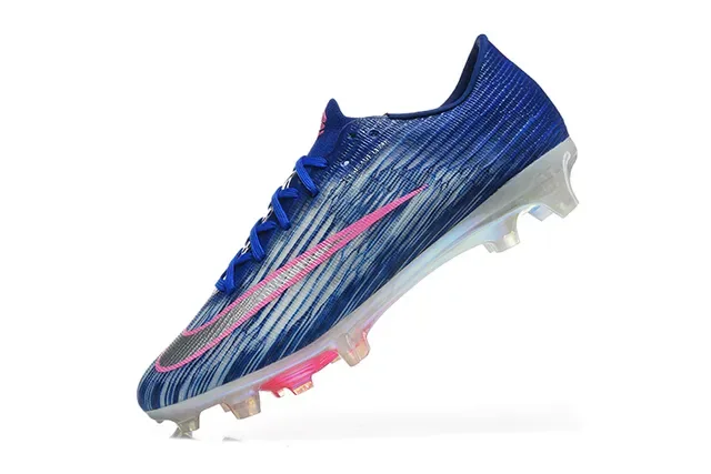 Nike Blue Pink Low-Cut Synthetic Upper Dynamic Color Blocking Firm-Ground Soccer Shoes 4
