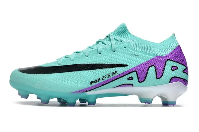 Nike Chuteiras de futebol upper de malha azul roxo speckled overlays firm ground 6
