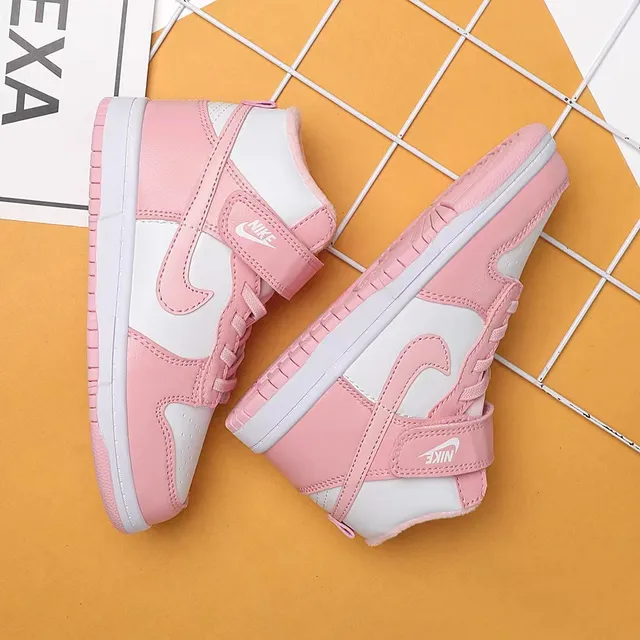 Nike Blue White High-Top Ankle Strap Basketball Shoes 8