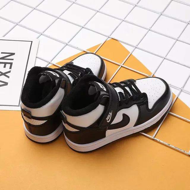 Nike Blue White High-Top Ankle Strap Basketball Shoes 22