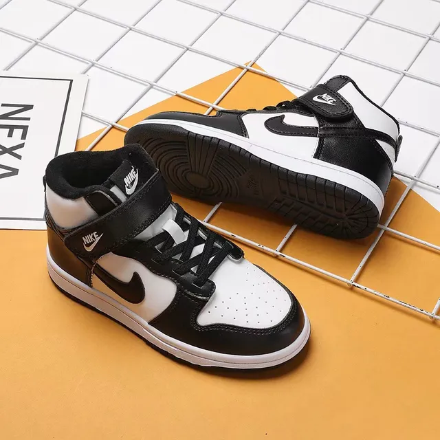 Nike Blue White High-Top Ankle Strap Basketball Shoes 24