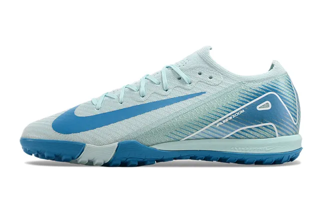 Nike Sapatos de futebol indoor de silhueta baixa com upper de malha azul branco 8