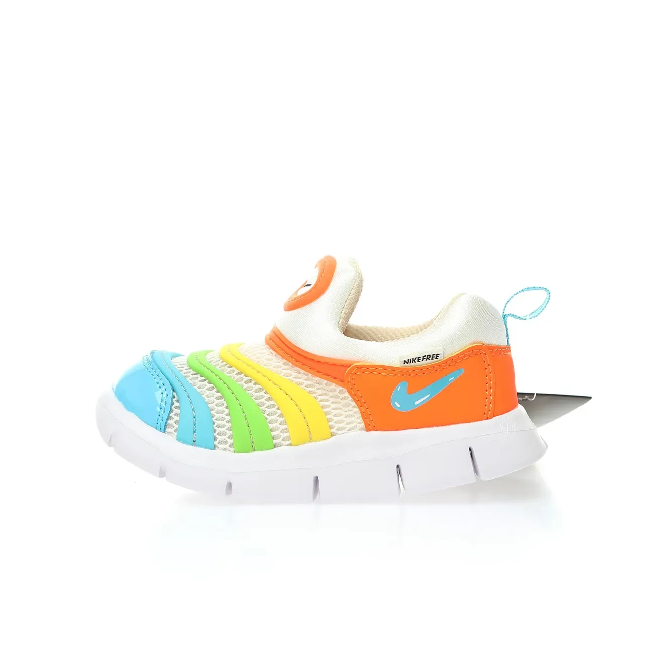 Nike Blue White Slip-On Segmented Sole Sneakers 9