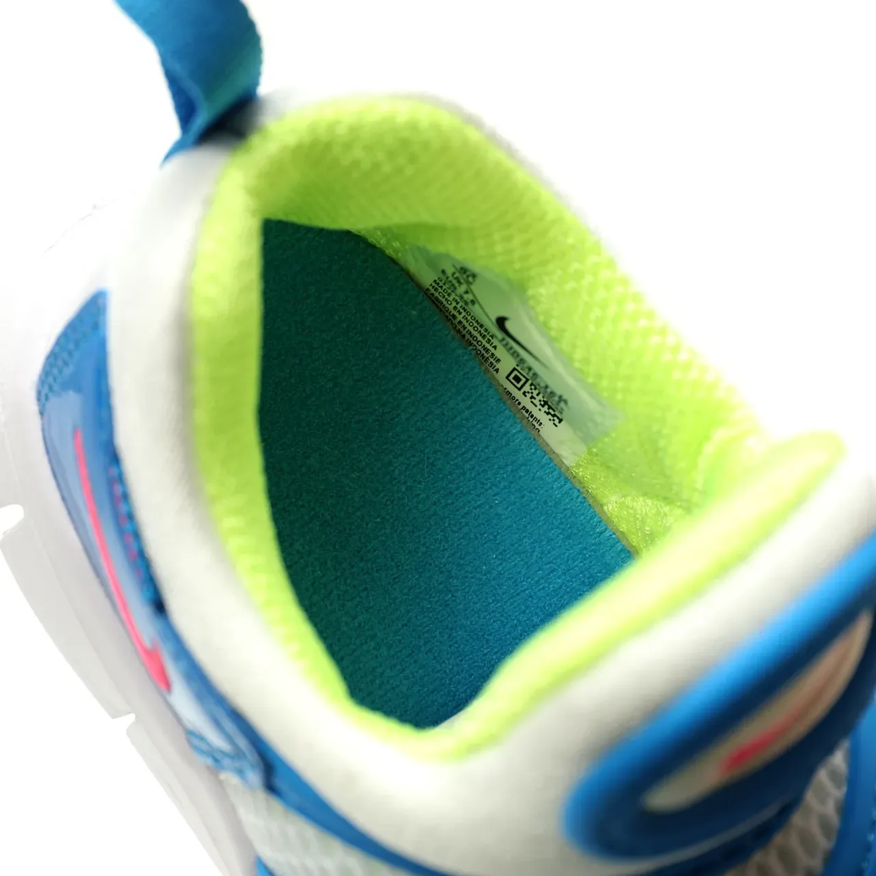 Nike Blue White Slip-On Segmented Sole Sneakers 21