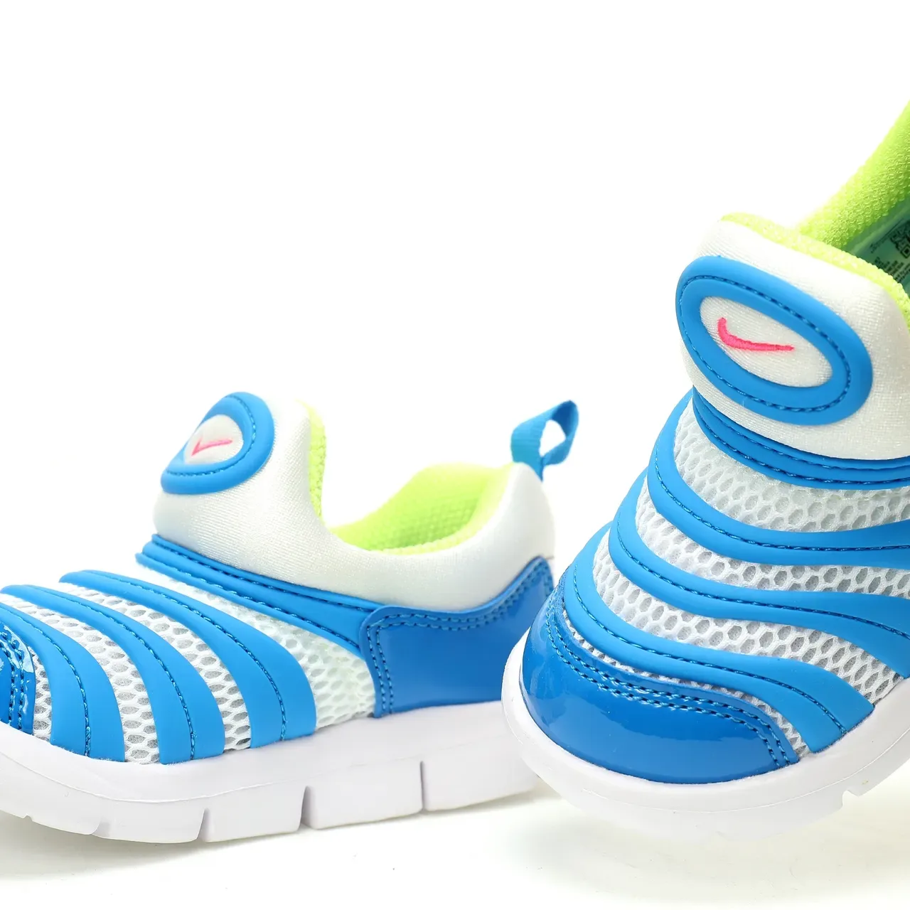 Nike Blue White Slip-On Segmented Sole Sneakers 24