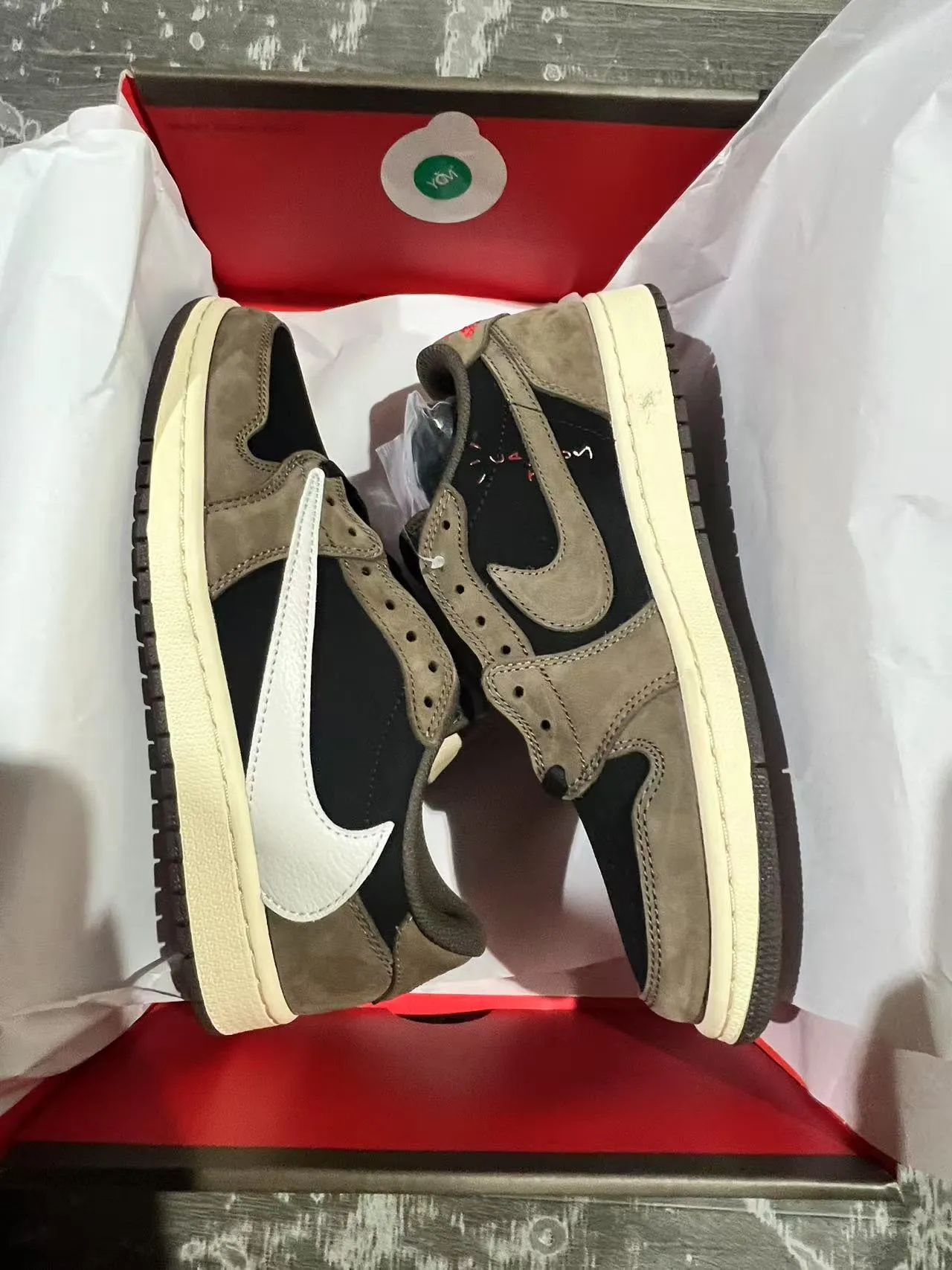 Nike Brown Black Low-Top Suede-and-Textile Upper Lifestyle Sneakers 9