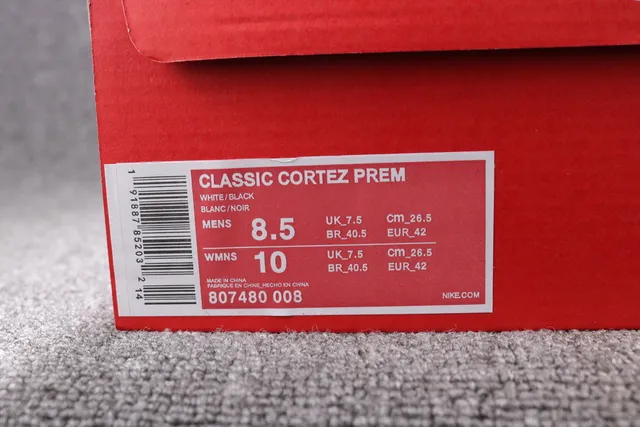Nike Cortez White and Black Lifestyle Sneakers 2