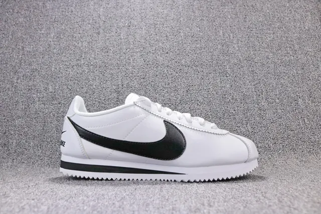 Nike Cortez White and Black Lifestyle Sneakers 5