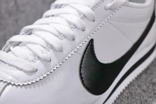 Nike Cortez White and Black Lifestyle Sneakers 7