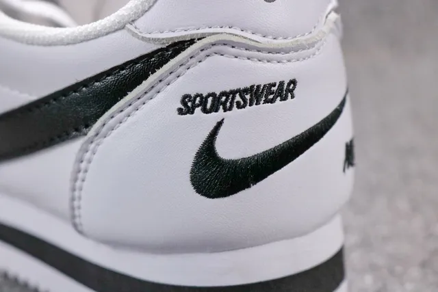 Nike Cortez White and Black Lifestyle Sneakers 8