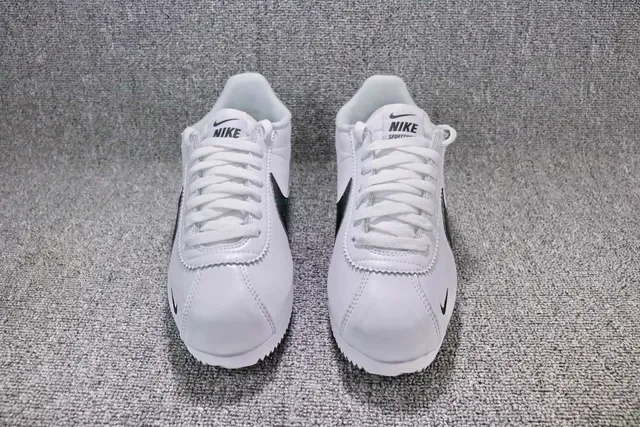 Nike Cortez White and Black Lifestyle Sneakers 12