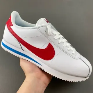 Nike Cortez White Red Blue Lifestyle Sneakers