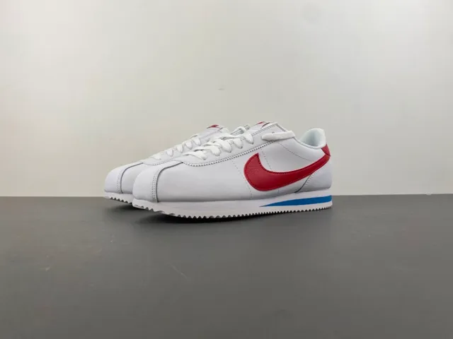 Nike Cortez White Red Blue Lifestyle Sneakers 10