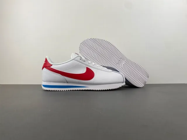 Nike Cortez White Red Blue Lifestyle Sneakers 12