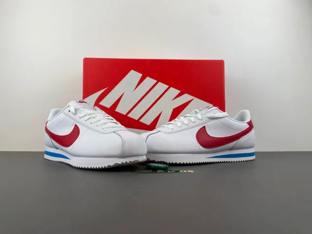 Nike Cortez White Red Blue Lifestyle Sneakers 13