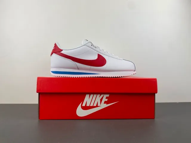 Nike Cortez White Red Blue Lifestyle Sneakers 15