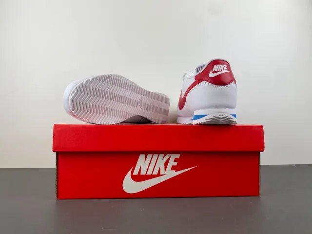Nike Cortez White Red Blue Lifestyle Sneakers 16
