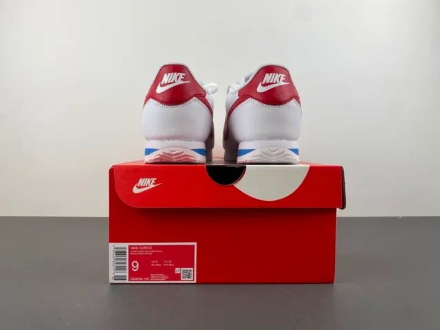 Nike Cortez White Red Blue Lifestyle Sneakers 17