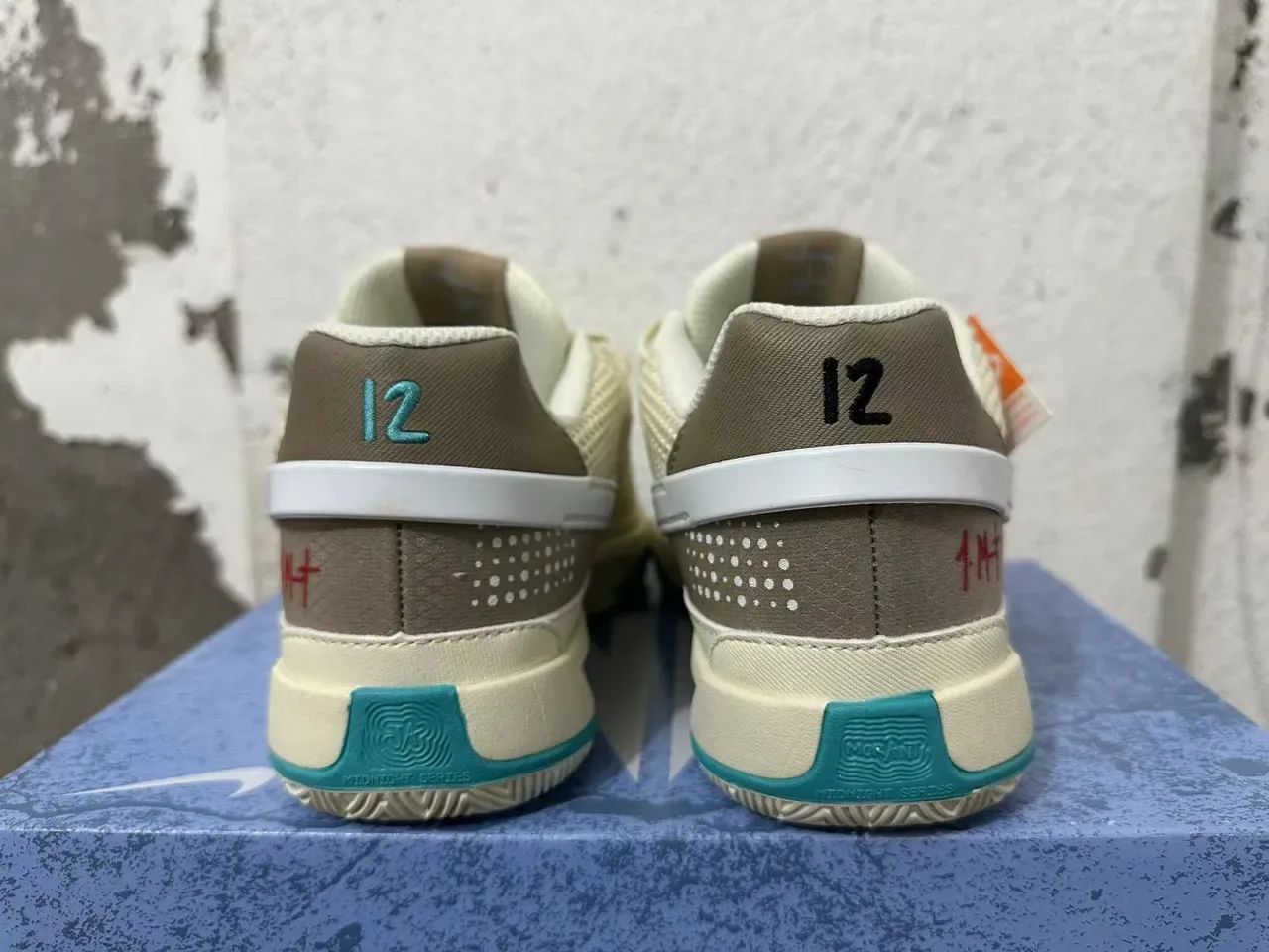 Nike Court Legacy Beige Brown Teal Mesh Lifestyle Sneakers 2